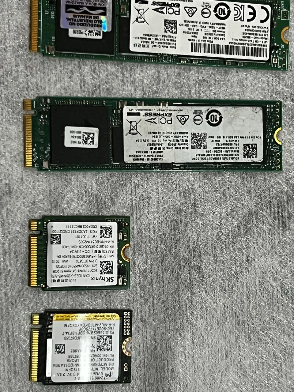 Kit 4 SSD NVME 512 e 256 - Armazenamento - Jardim Santa Mônica