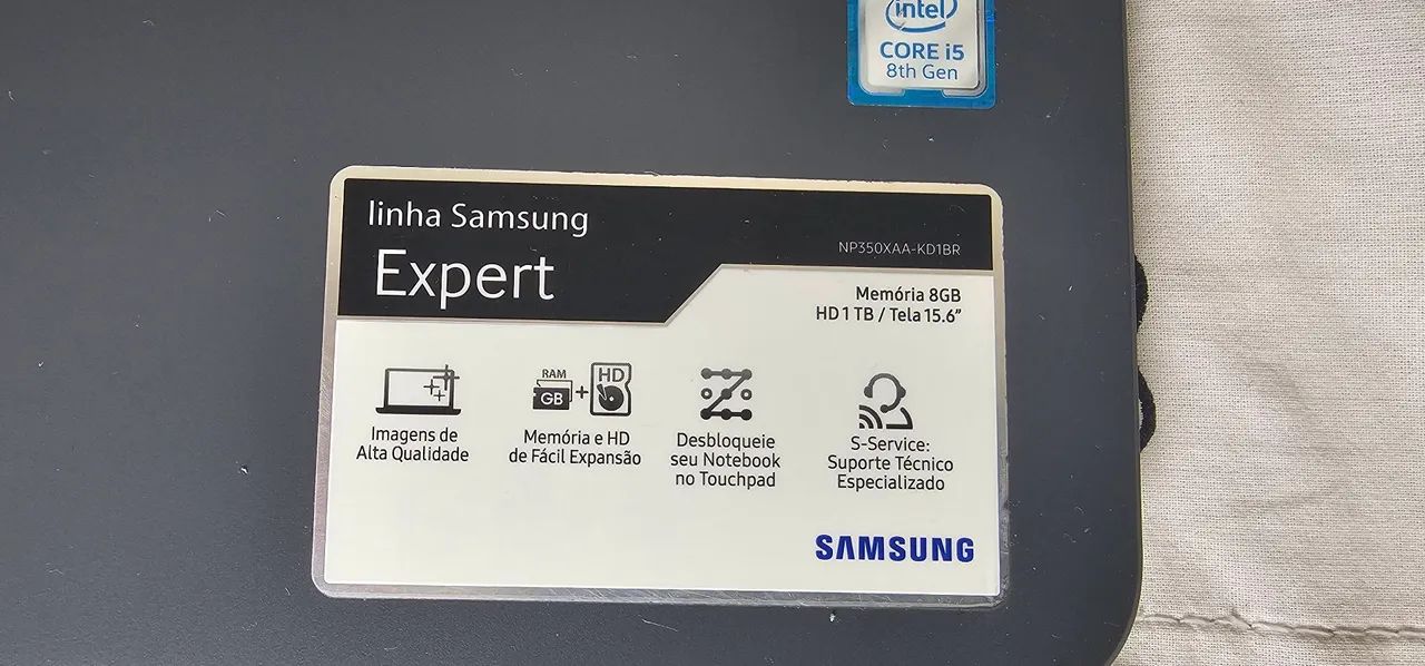 Notebook samsung   core i5 8 ger