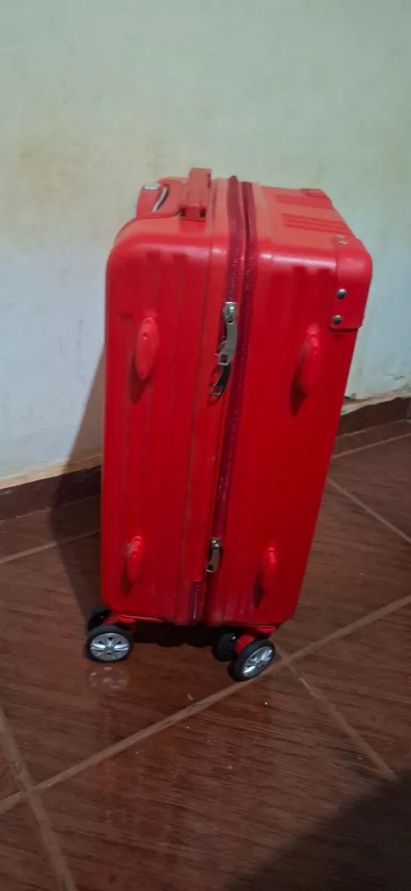 Mala de rodinhas Vermelha - Foto 5