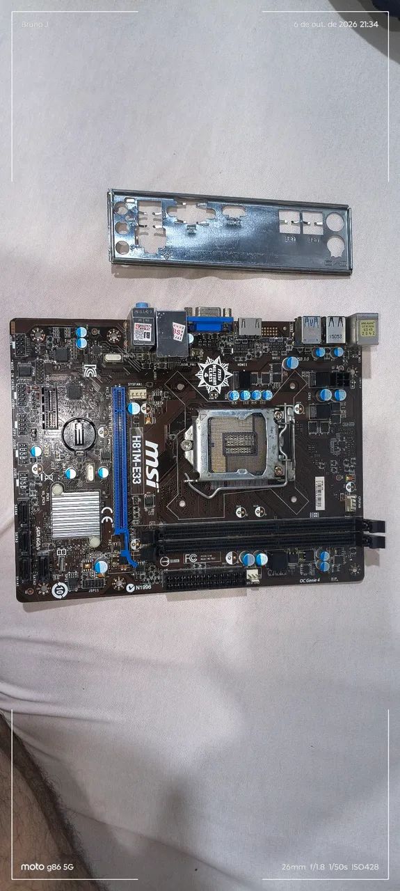 Placa mãe h81m-e33( defeito)