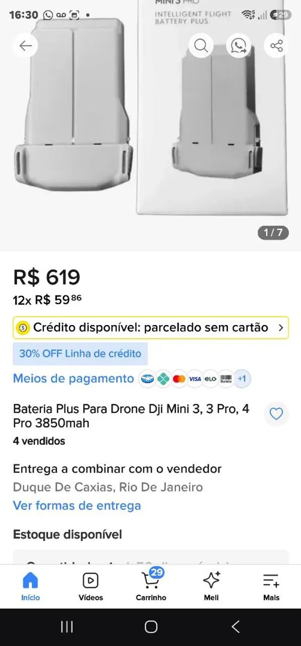 Bateria Plus Para Drone Dji Mini 3, 3 Pro, 4 Pro 3850mah - Foto 3