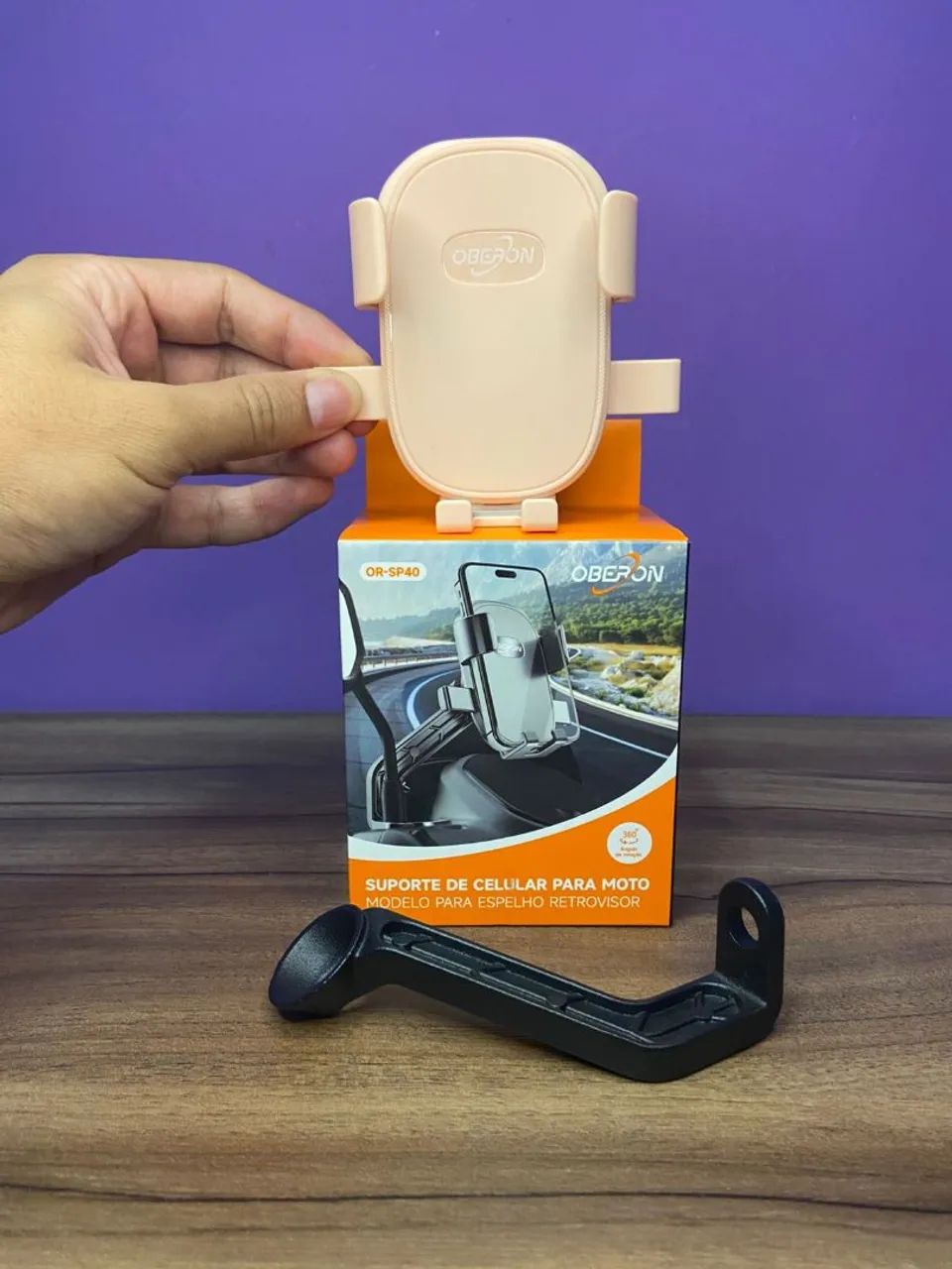 Suporte de Celular para Moto Oberon OR-SP40 - Foto 3