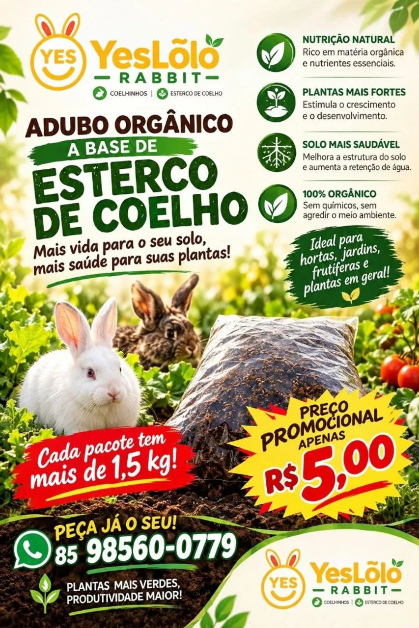 Adubos de coelhoss