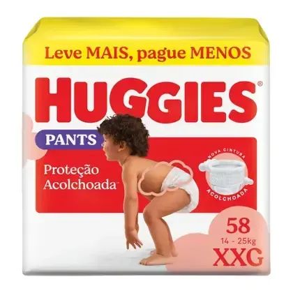 Fralda Huggies Pants XXG 58 Unidades Original