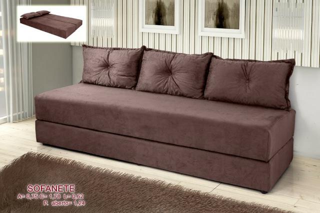Sofá Cama Sofanete Amsterdã em Suede Resistente (Em Até 12 X Sem Juros) - Foto 2