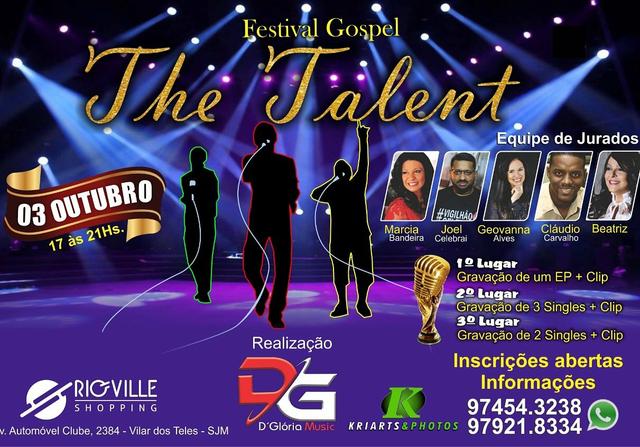 Concurso gospel. sua oportunidade chegou