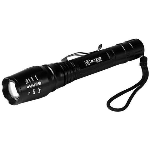 Lanterna LED Maxer MX-330-2 32.000W/92.000 Lumens Recarregável - Preta