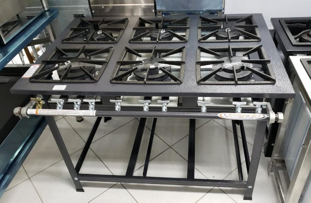 Fogao industrial 6 bocas mistas baixa pressao (novo) Alecs