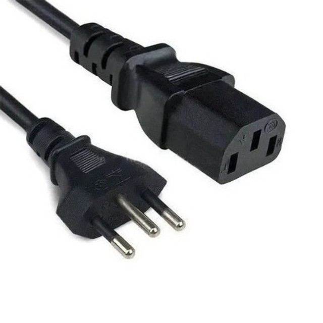Cabo De Força Tripolar 1.20 Metros Pc Fontes Monitores