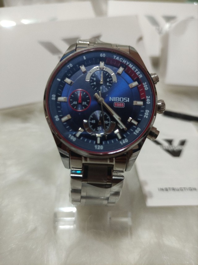 Reposição novidade Promoção relógio nibosi luxo pronta entrega, a prova de água top - Foto 3
