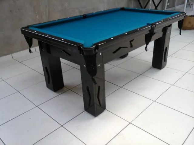 Mesa de Bilhar Nova Sinuca Pedra Ardósia 2,23 x 1,23 em 10 x Sem Juros - Foto 4