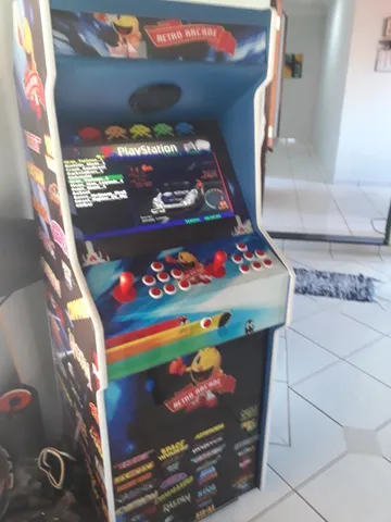 Arcade Bartop Arcade Game Console, 2 Jogadores Mini Máquina, 10,1