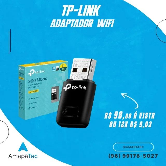 Adaptador wifi Tp-Link 300 Mbps TL-WN823N
