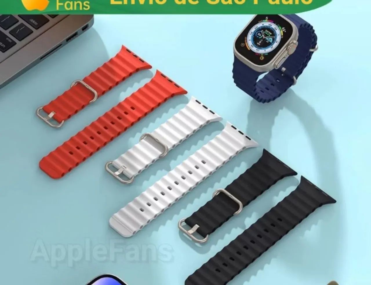 Pulseira de Silicone para Relógio Inteligente - Foto 5
