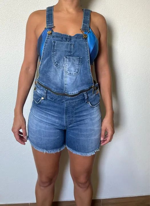 Macacão Jeans Feminino - Foto 2