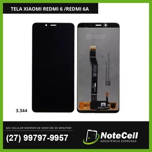 Tela/Display P/ XIAOMI REDMI 6/ REDMI 6A - Instalação em 30 min!