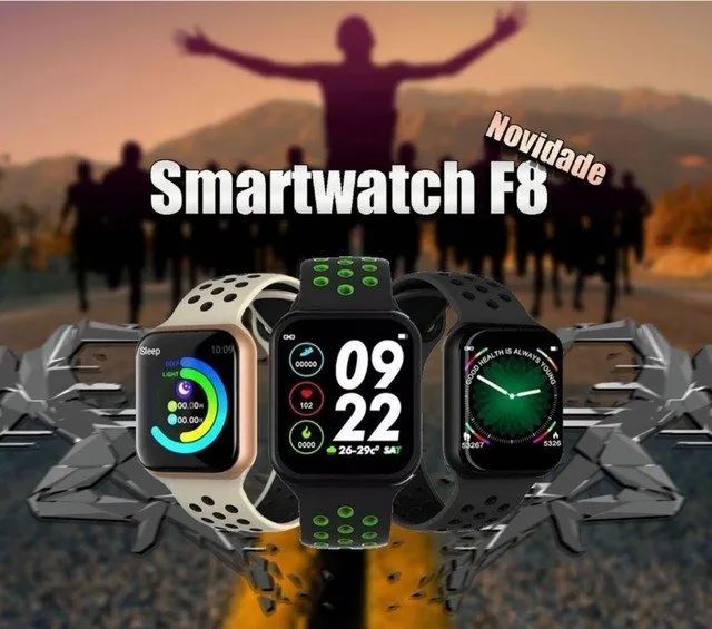 Smartwacht F8 Inteligente Notifica Monitora Saúde ,foto D fundo e muito mais - Foto 3