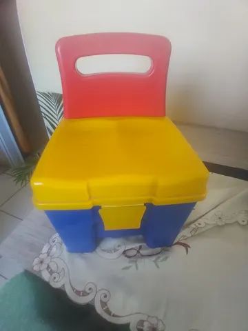 Bloco de  montar   com banquinho