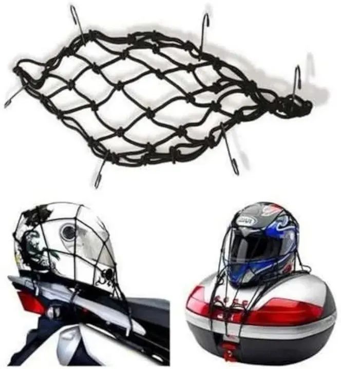 Rede Elástica 35 cm x 35 cm para Capacete Bagageiro de moto - Foto 8