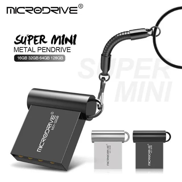 Mini Pen Drive 32 GB, Microdrive, USB 2.0, Metal, Original