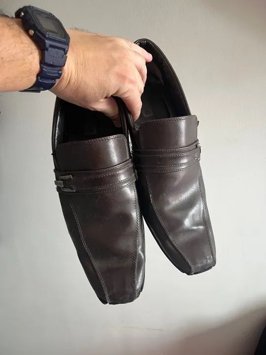 Sapatos sociais marrom - tamanho 41 - Foto 4
