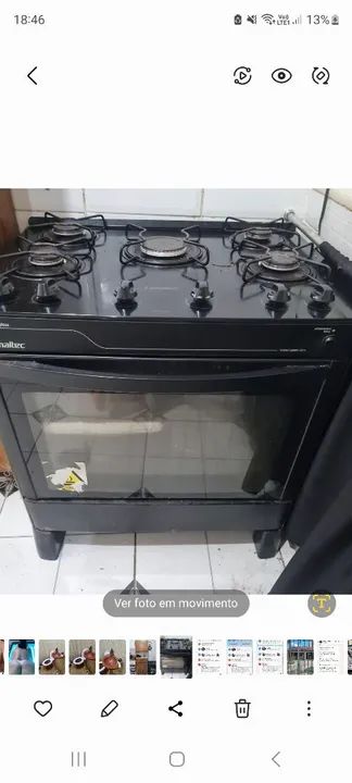 Fogão a Gás Esmaltec 6 Bocas