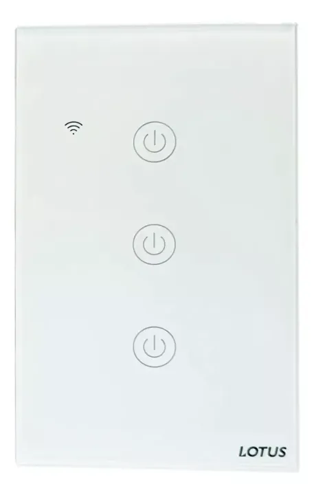 Interruptor Inteligente Wifi 3 Botões Touch 4x2 Alexa Google Interruptor Inteligente Wifi