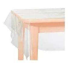 Toalha De Mesa De Plastico Transparente - Foto 4