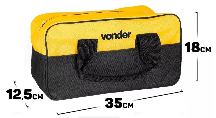 Bolsa em Lona Vonder para Ferramentas com 8 divisões/bolsos - Original - Foto 4