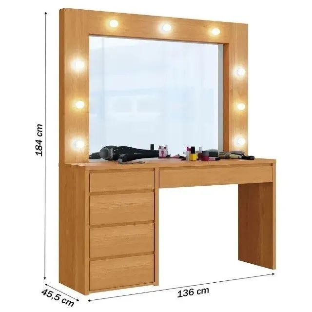 Penteadeira Camarin com LED e Espelho. São Produtos Novos Direto da Fábrica P/Sua Casa! - Foto 4