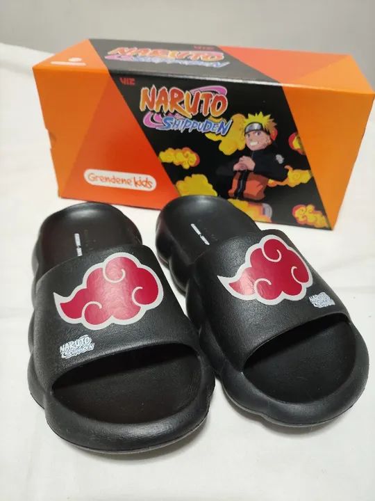 Chinelo menino slide Naruto Grendene