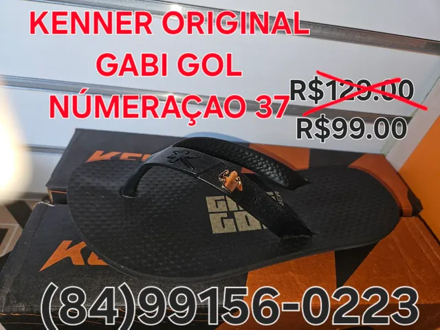 PROMOÇÃO CHINELO ORIGINAL KENNER GABI GOL NÚMERAÇAO 37