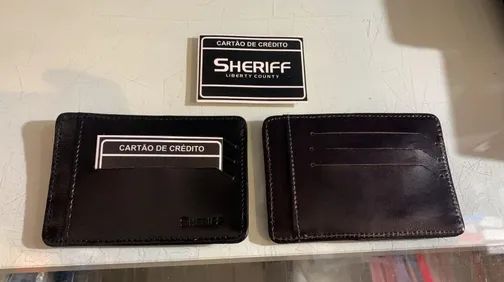 porta cartão credito documento de couro 10 super fina couro legitimo/animal dia dos pais - Foto 2