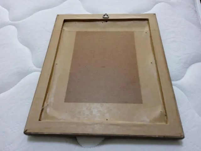 Quadro / Tela / Pintura c/ moldura em Tecido / Vidro Marrom 30 cm x 25 cm x 2 cm - Foto 2