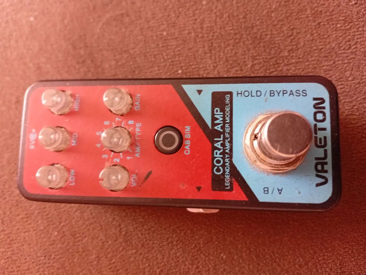 Pedal Valeton Coral Amp - Legendary Amplifier Modeling