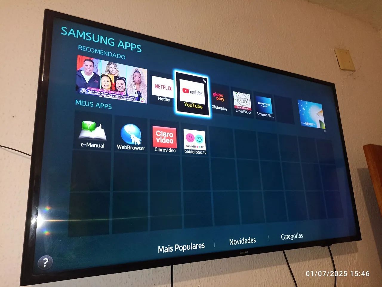 TV Samsung 48p polegadas com Garantia - 12X  cartão  - Foto 2