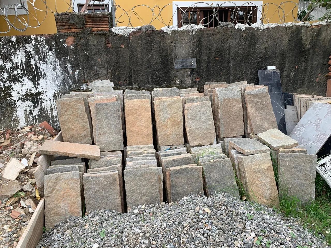 Placas de pedra para jardim