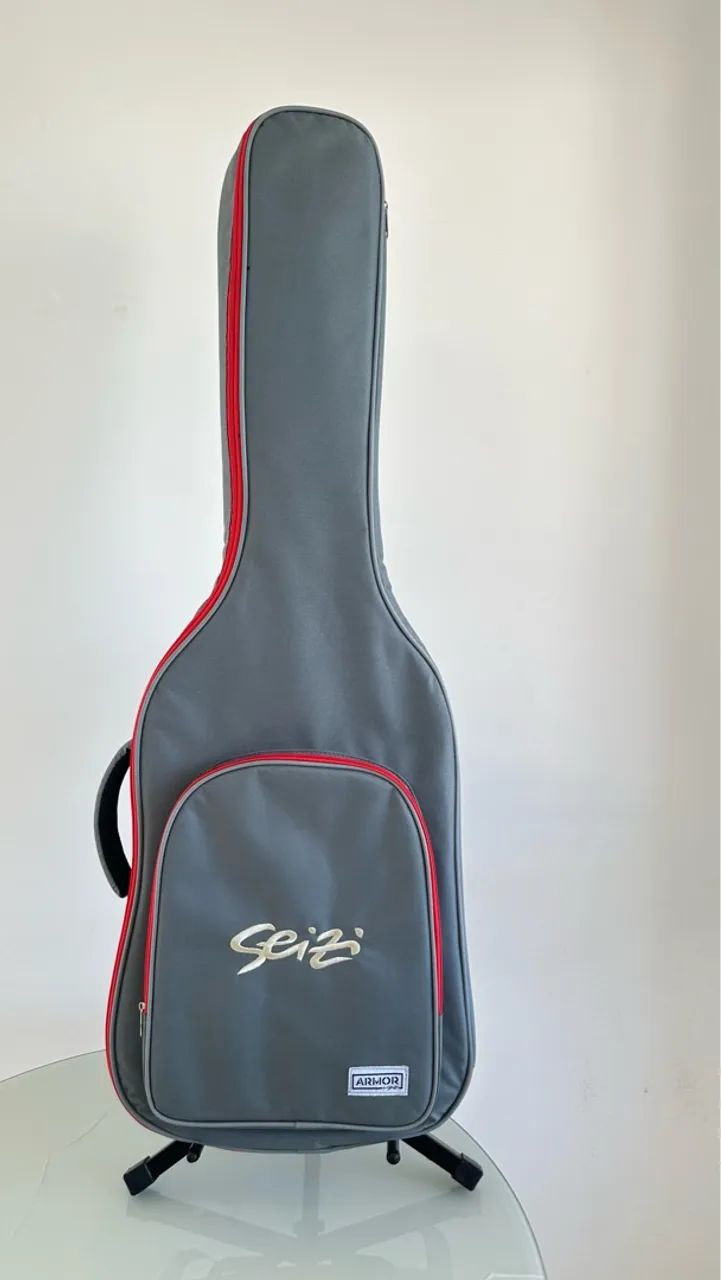 Guitarra Seizi Vintage Saitama Tl All Black Gold + Case