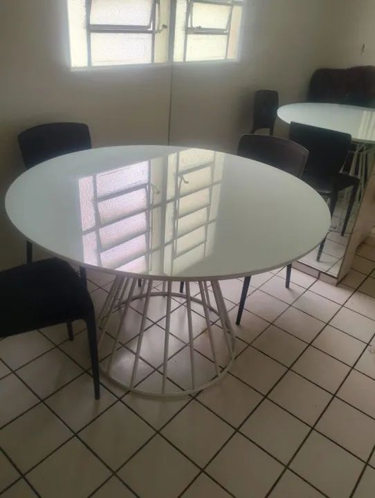 Mesa de vidro redonda  - Foto 3