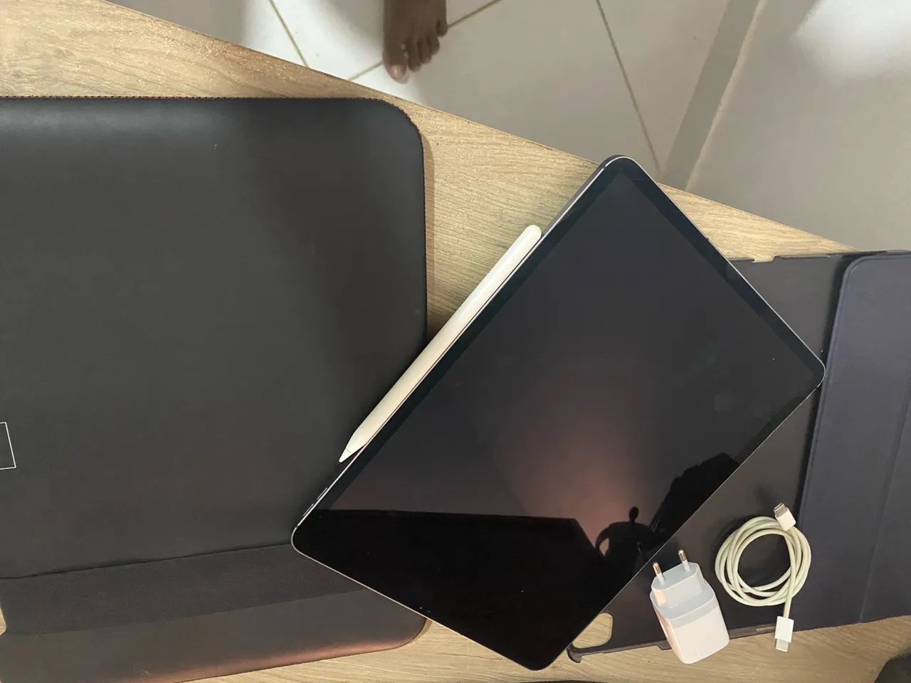 iPad Pro 12,9 polegadas 3 geração+capa+penci+estojo+carregador original  - Foto 5