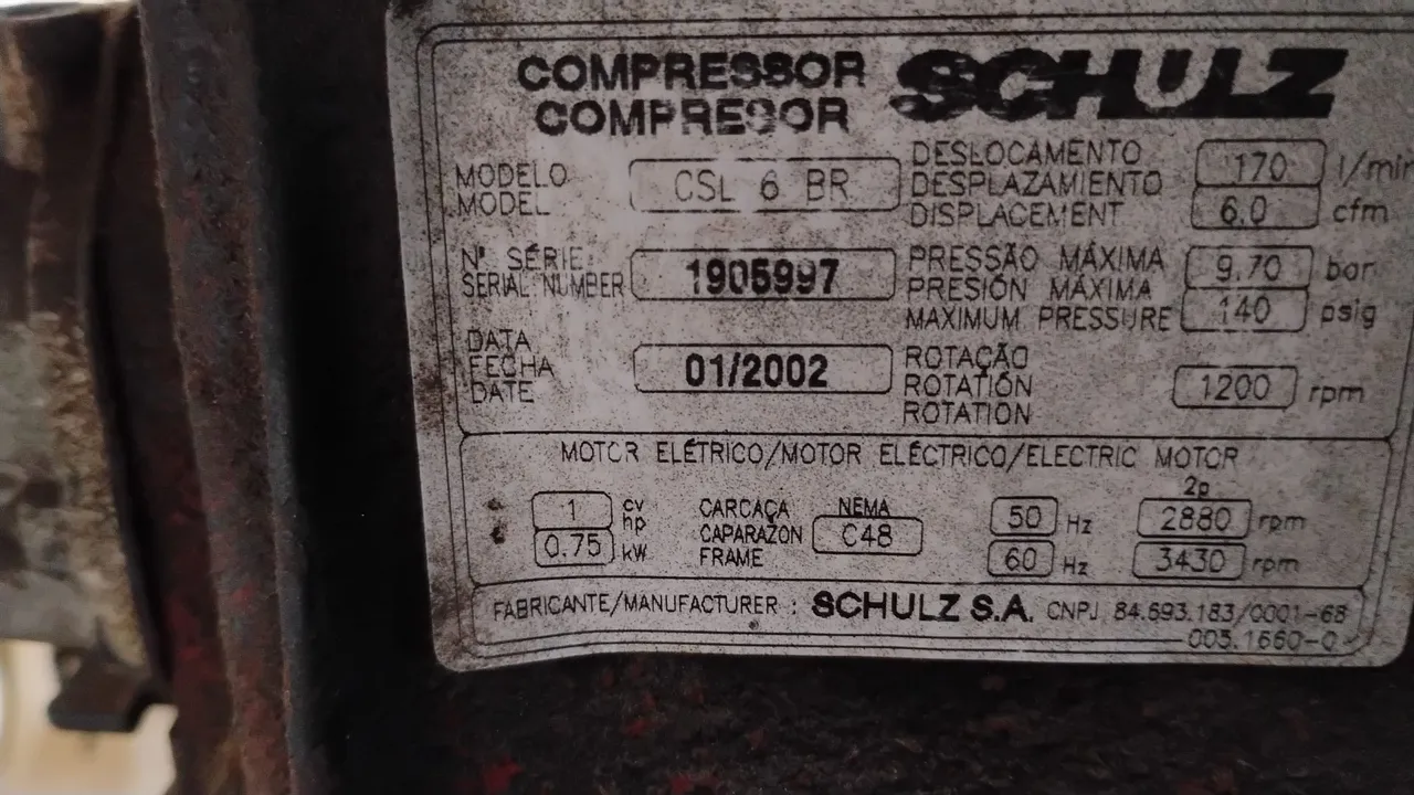 Compressor Schulz CSL 6 BR