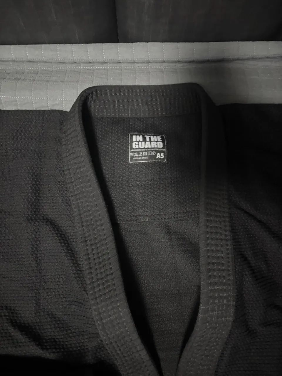 Kimono jiu jitsu a4 preto in the guard NOVO - Foto 4
