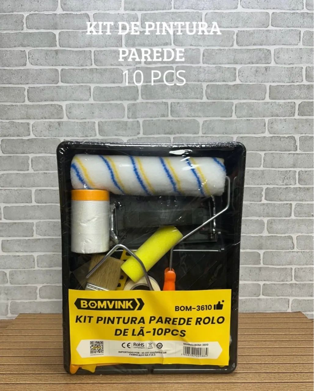BOM-3610- KIT PINTURA PAREDE ROLO  