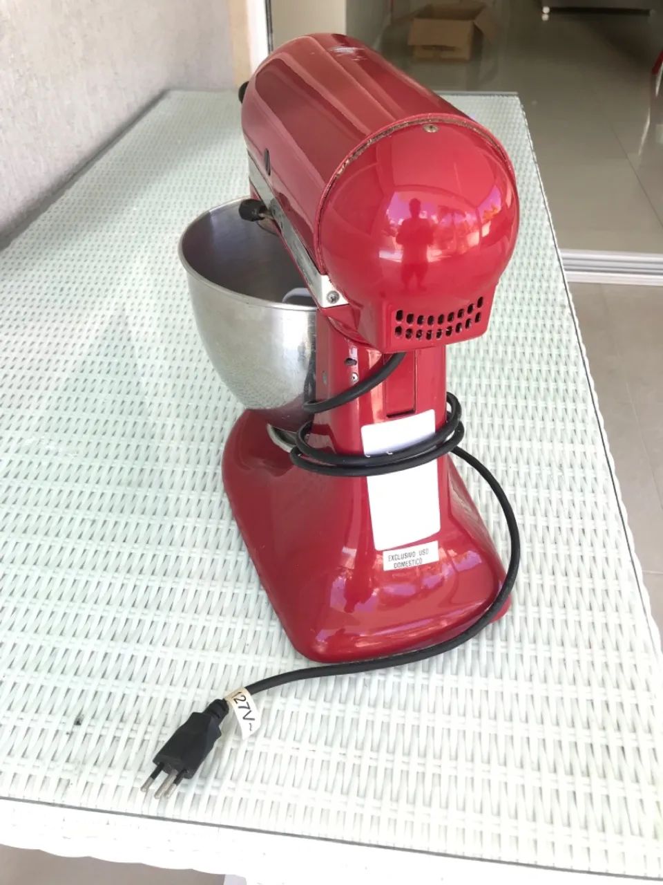 Batedeira KitchenAid Artisan Vermelha usada - Foto 5