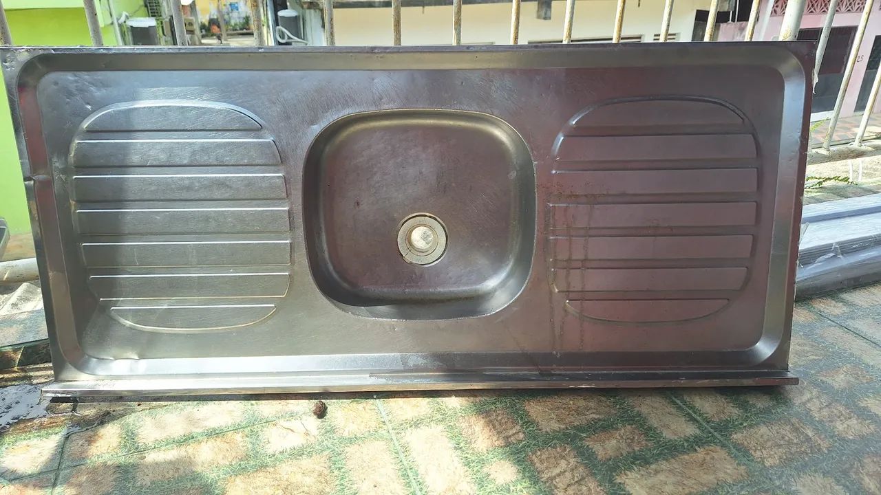 Pia inox usada 64305473981186120