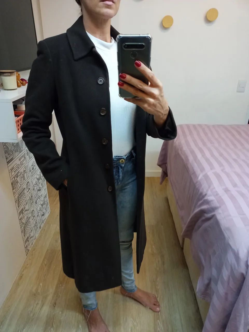 Sobretudo marrom elegante - Foto 2