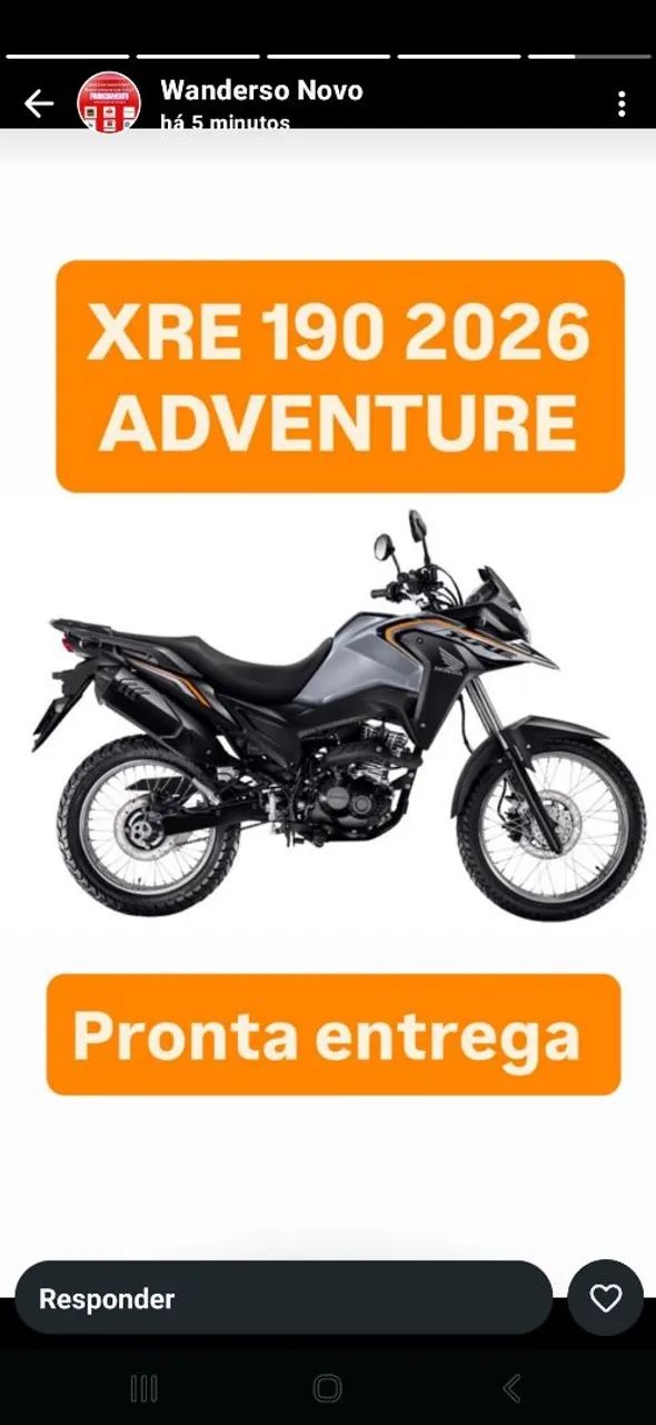 Oportunidade Xre190 