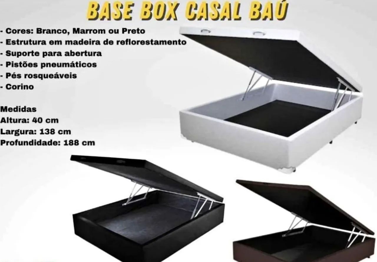 Queima de Estoque !!  Base Baú Casal R$550,00 - Foto 3