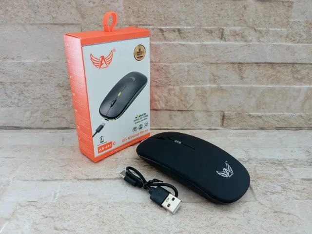Mouse sem Fio Recarregável Ergonômico com 4 Botões - Foto 4