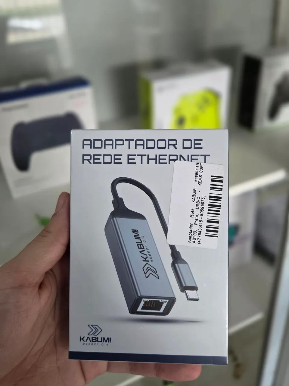 Adaptador de Rede Ethernet USB-C Kabum Essentials